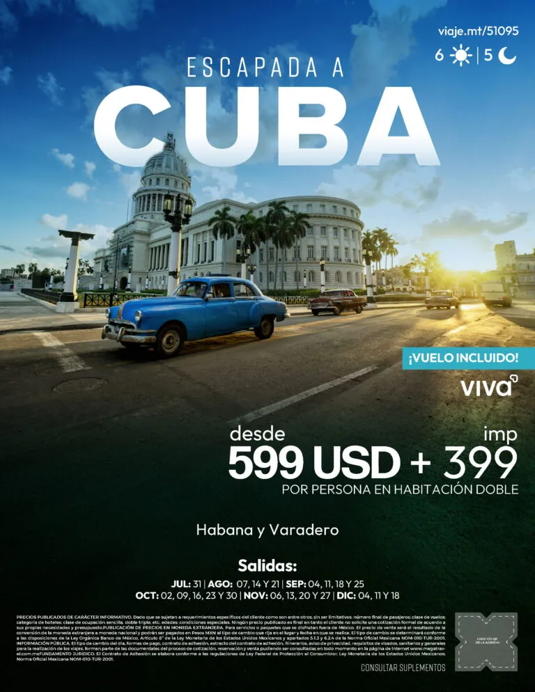 Destino Caribe: viaje a Cuba